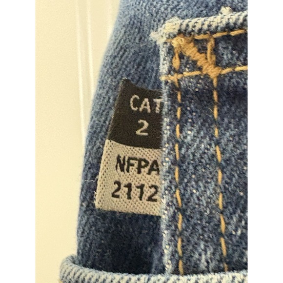 Carhartt FR Jeans Mens 38 X 29 Blue Denim CAT 2 Workwear Fire Resistant - Picture 6 of 8